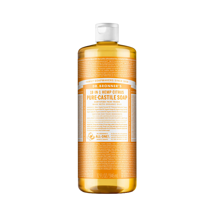 Dr Bronners Citrus Orange Castile Liquid Soap 946ml